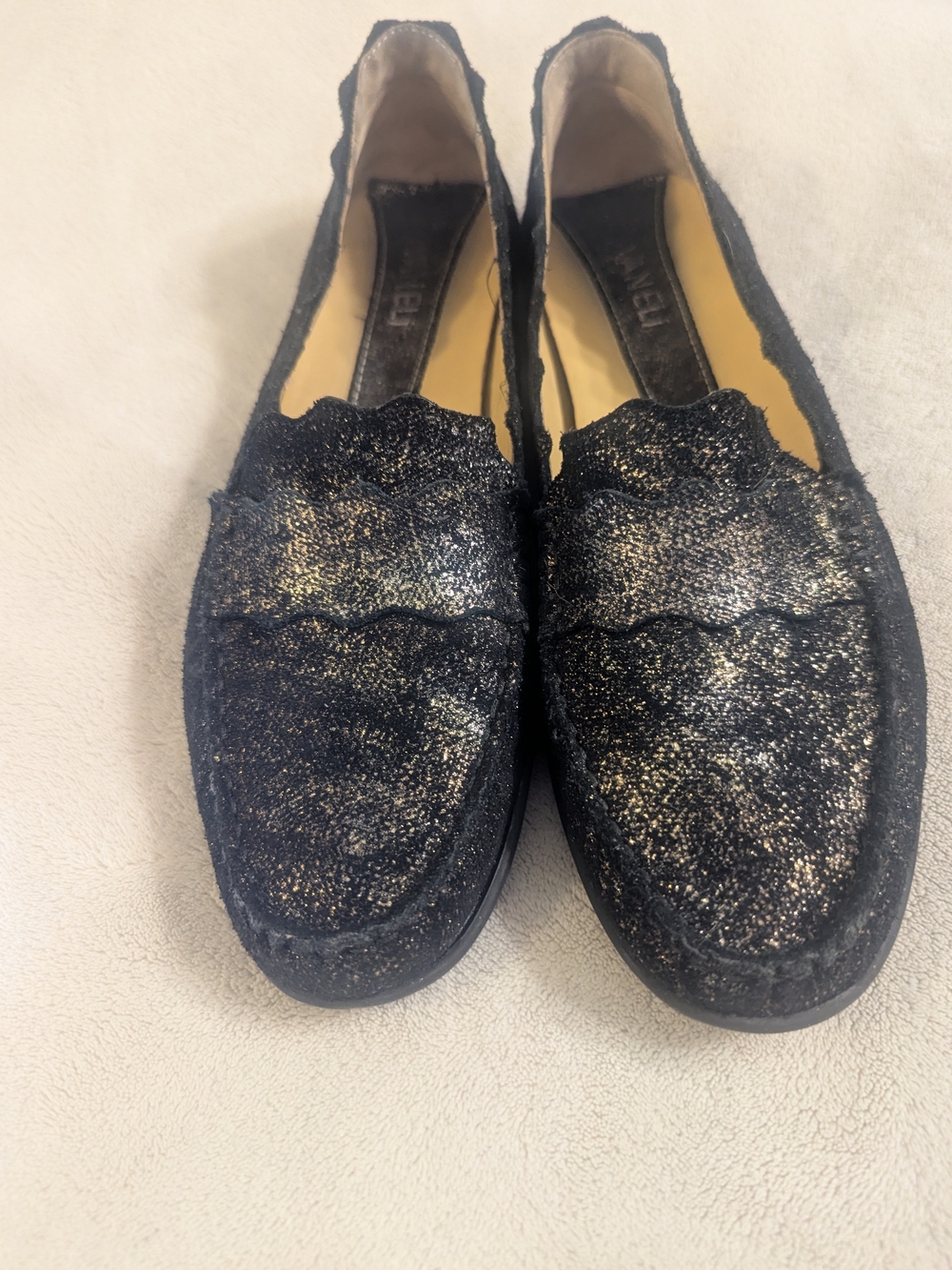Vaneli Black Sparkle Comfort Loafers 9.5N